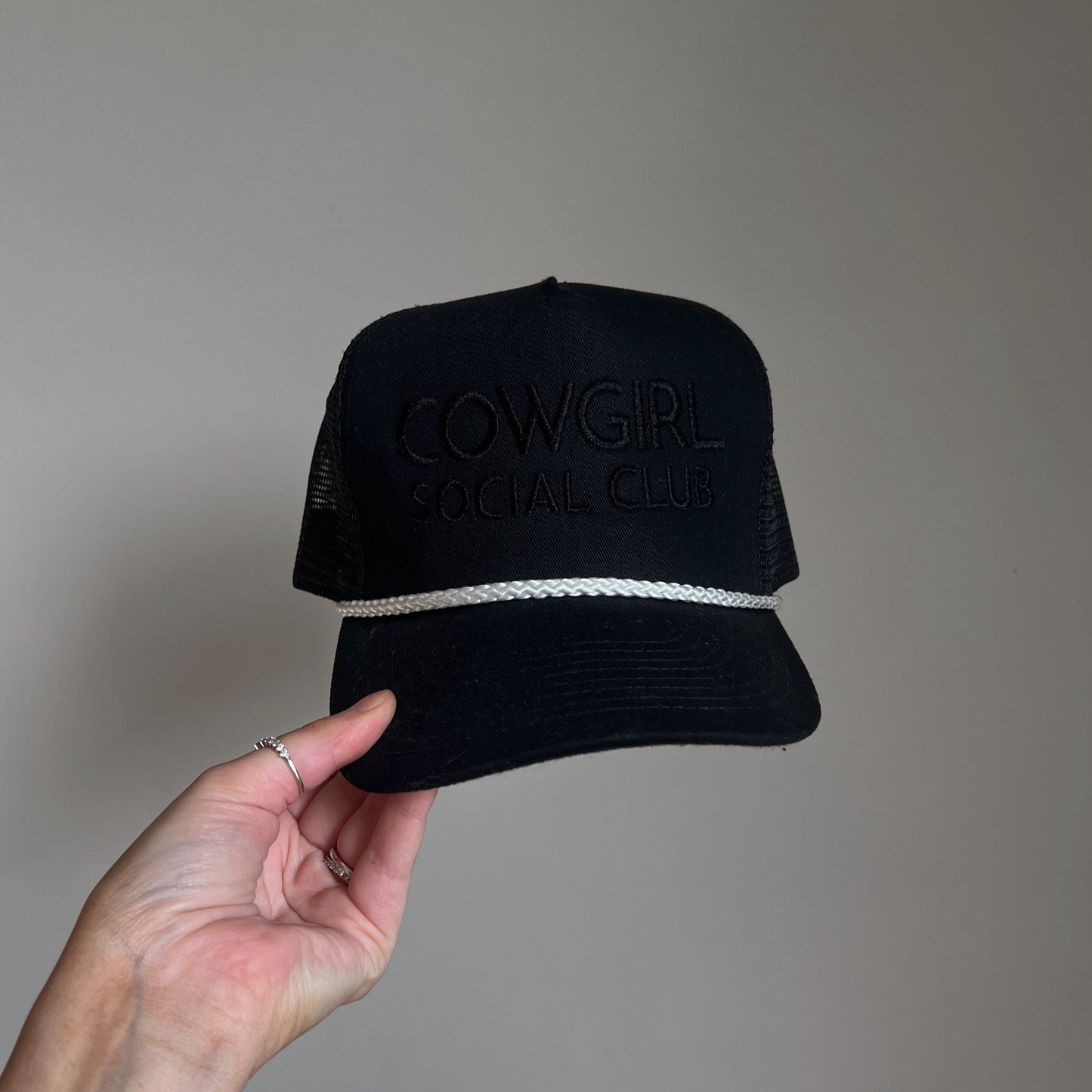 Trucker Hat - Black on Black